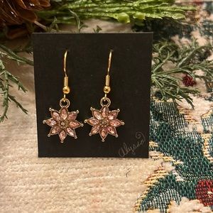 Handmade flower earrings